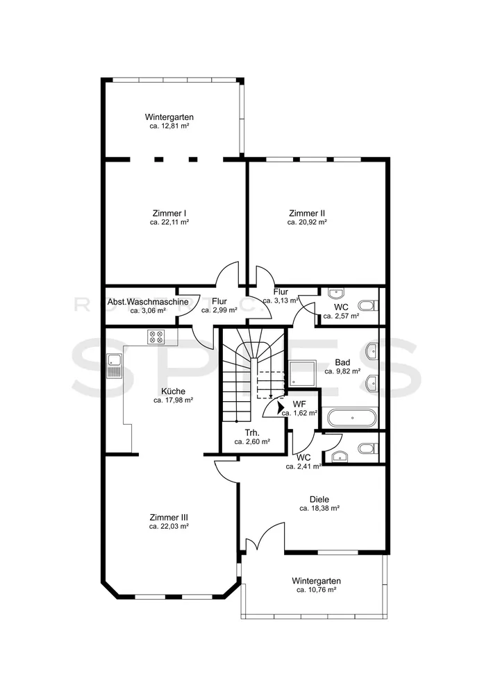 3 Zimmer Wohnung mit 150 m² in Bremen – Bild 6