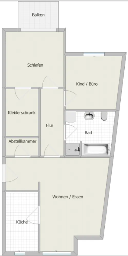 4 Zimmer Wohnung mit 69 m² in Karlsruhe – Bild 4