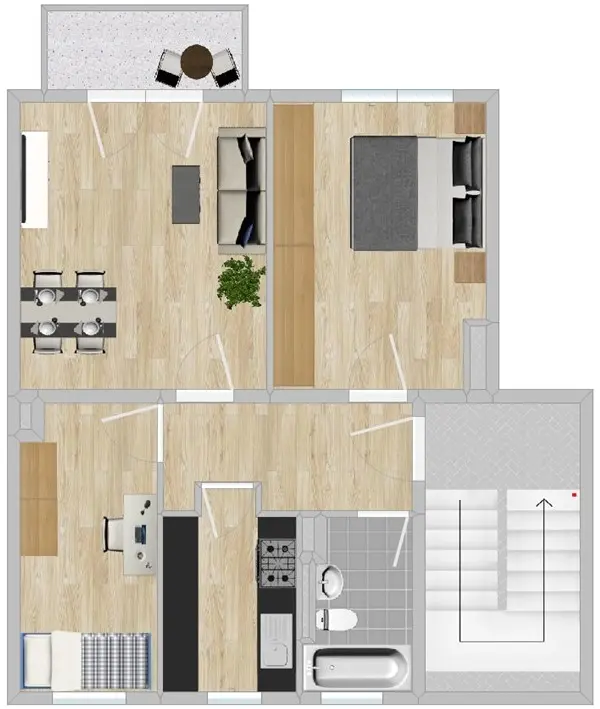 3 Zimmer Wohnung mit 60 m² in Riesa – Bild 5