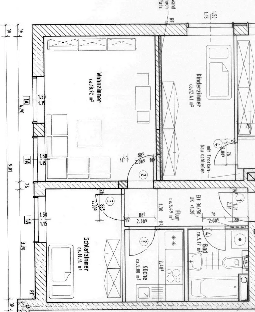 2 room apartment with 43 m² in Chemnitz – Photo 3