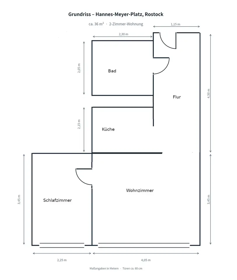 2 Zimmer Wohnung mit 50 m² in Rostock – Bild 8