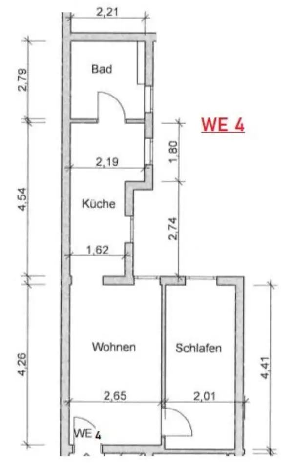 2 Zimmer Wohnung mit 35 m² in Rheinberg – Bild 5