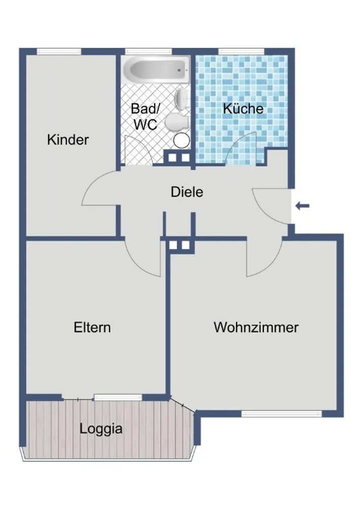 3 Zimmer Wohnung mit 58 m² in Eschwege – Bild 7
