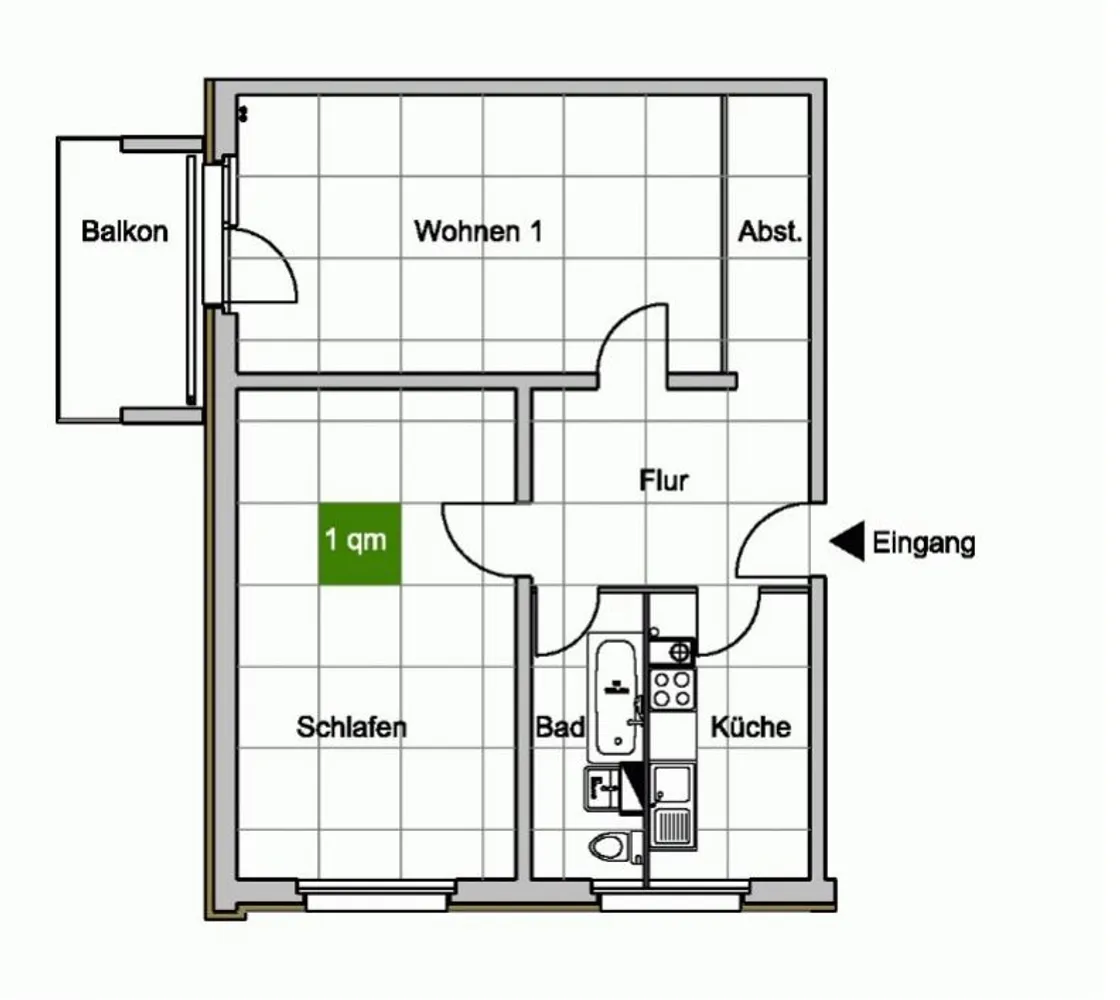 2 Zimmer Wohnung mit 66 m² in Dresden – Bild 2