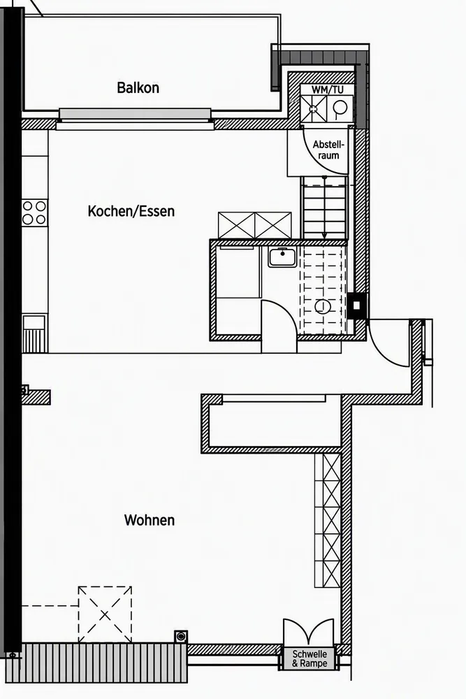 3 room apartment with 124 m² in Düsseldorf – Photo 4