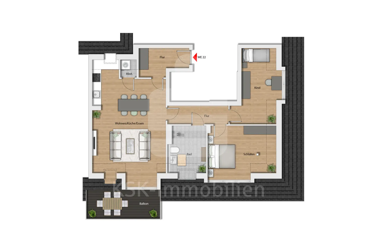 3 room apartment with 102 m² in Cologne – Photo 7