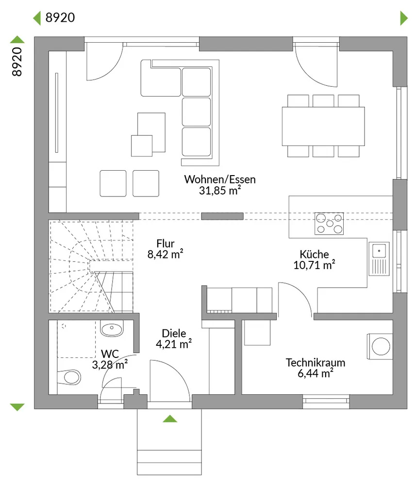 4 Zimmer Haus mit 129 m² in Emsdetten – Bild 2