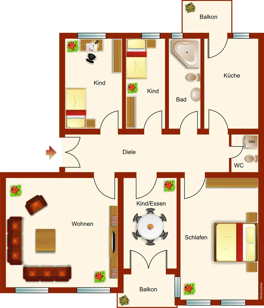 5 room apartment with 114 m² in Radebeul – Photo 9
