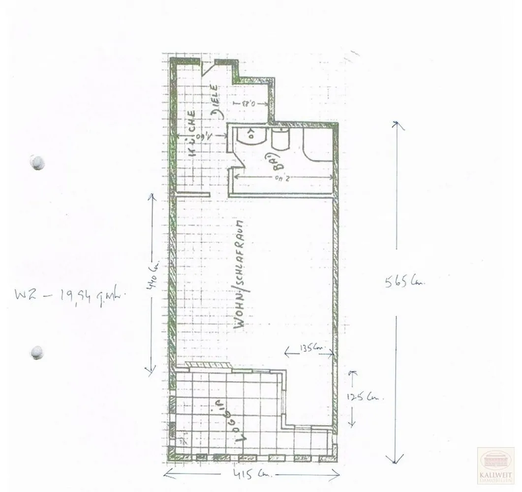 1 Zimmer Wohnung mit 31 m² in Düsseldorf – Bild 2