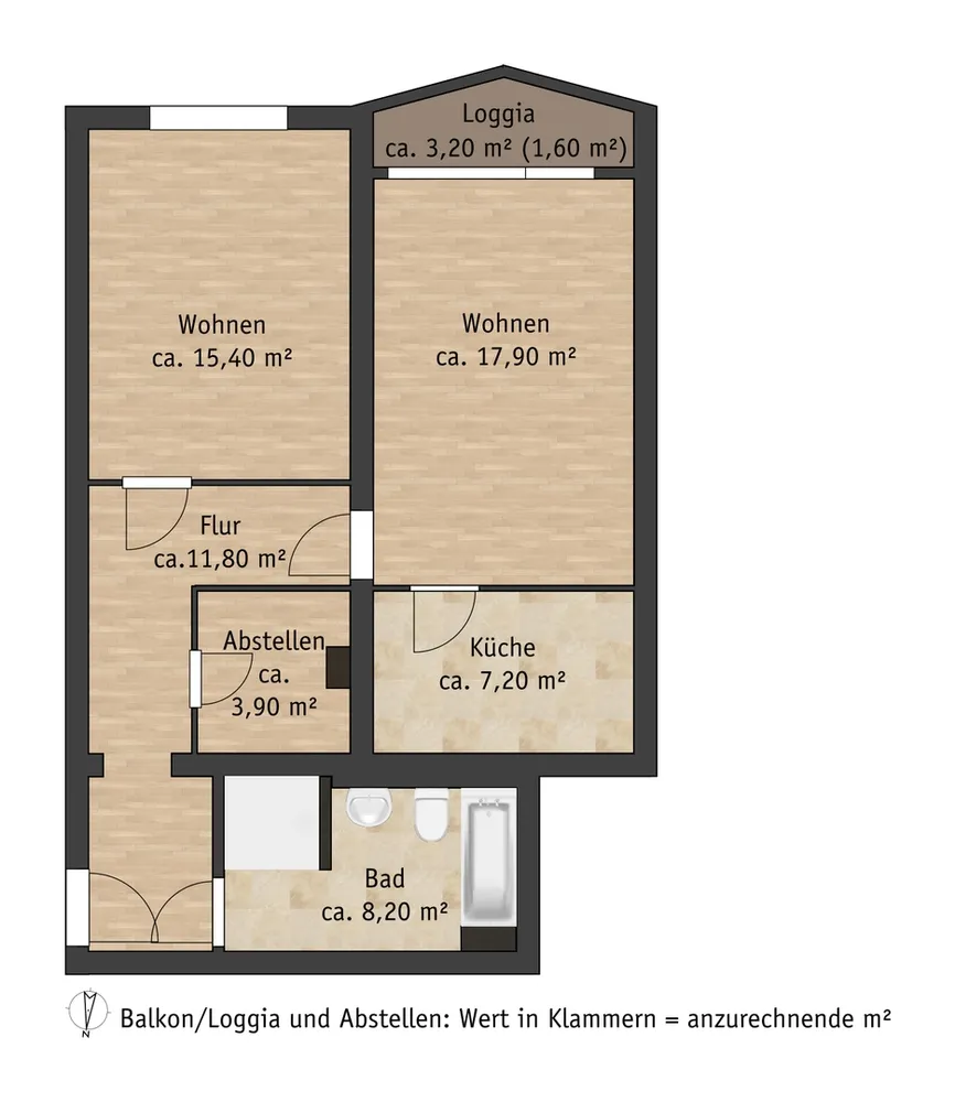 2 Zimmer Wohnung mit 66 m² in Pirna – Bild 6