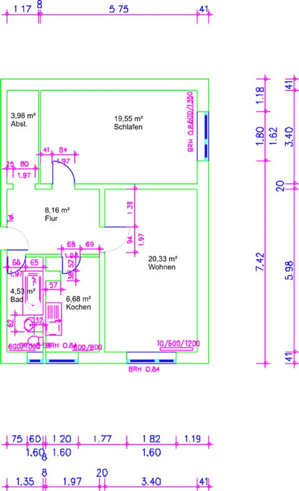 2 Zimmer Wohnung mit 63 m² in Coswig – Bild 1
