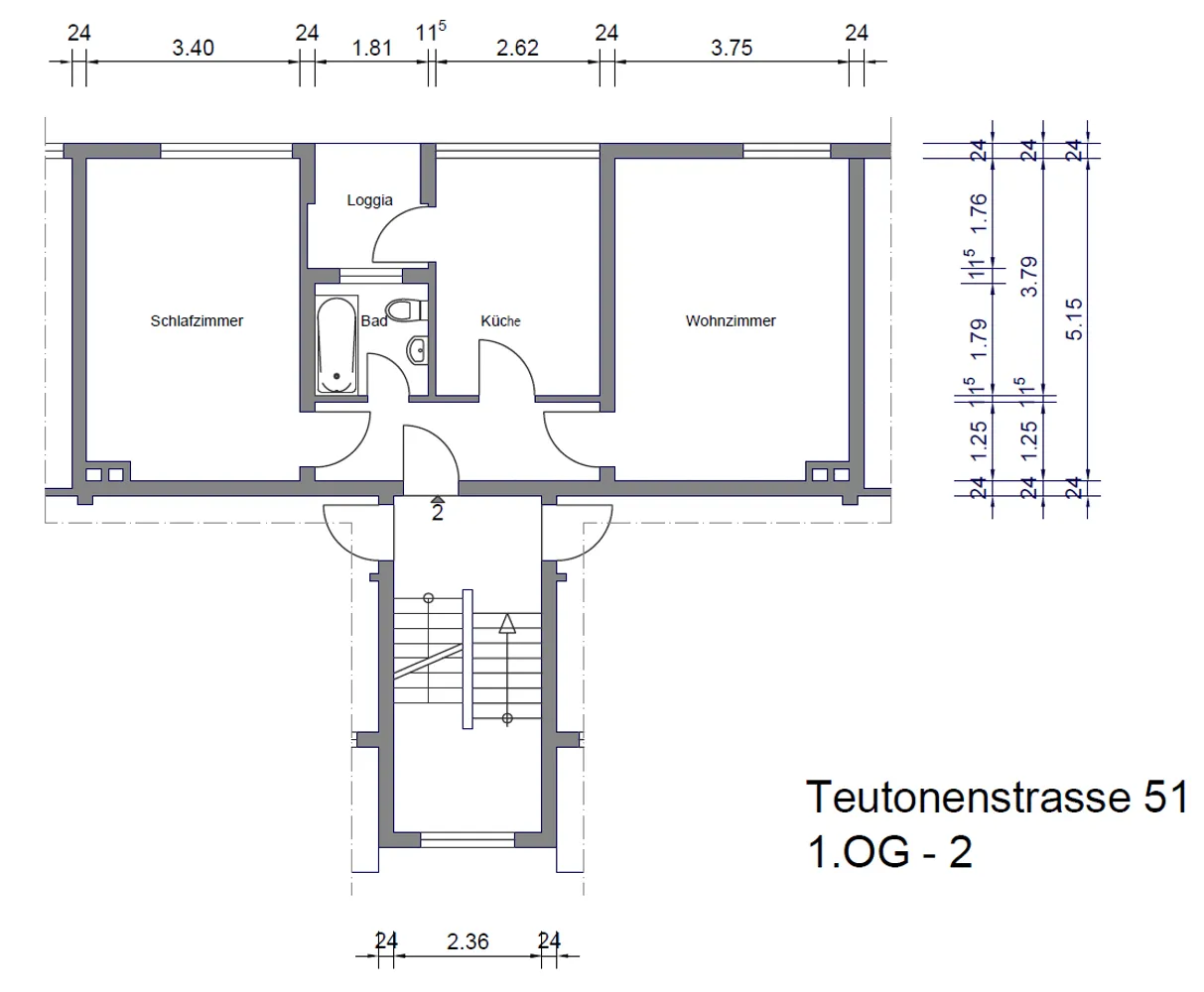 2 Zimmer Wohnung mit 55 m² in Mülheim an der Ruhr – Bild 7