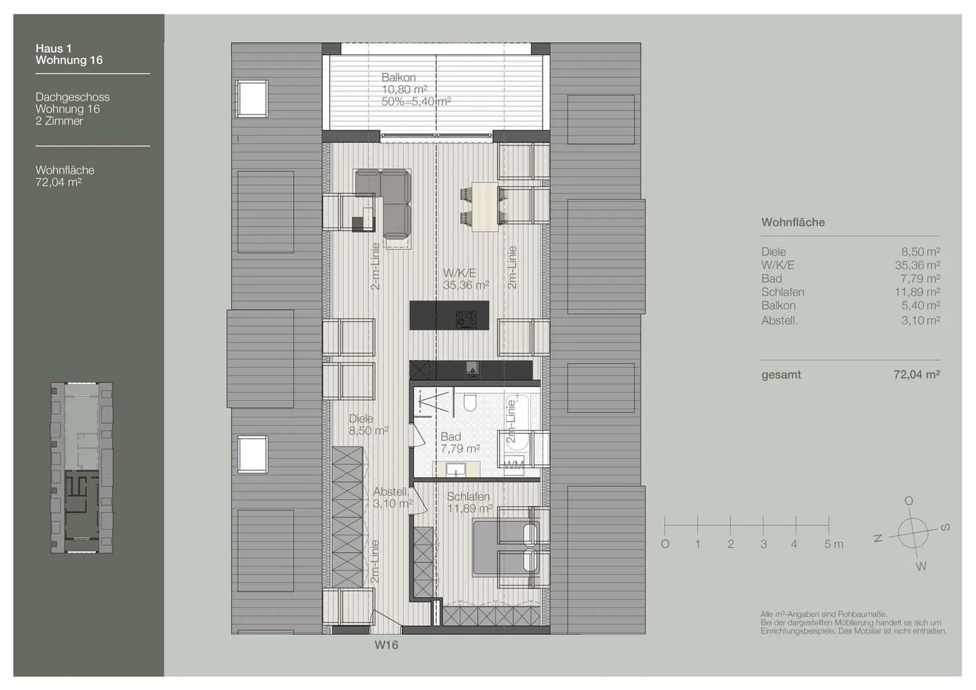 2 Zimmer Wohnung mit 72 m² in Dachau – Bild 1