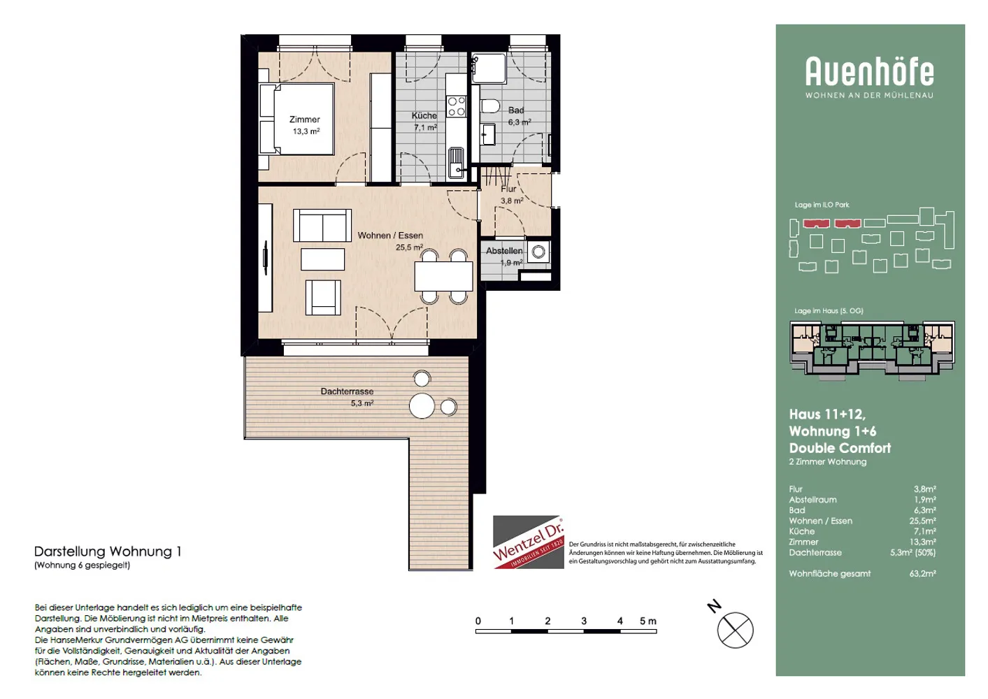 2 room apartment with 59 m² in Pinneberg – Photo 1