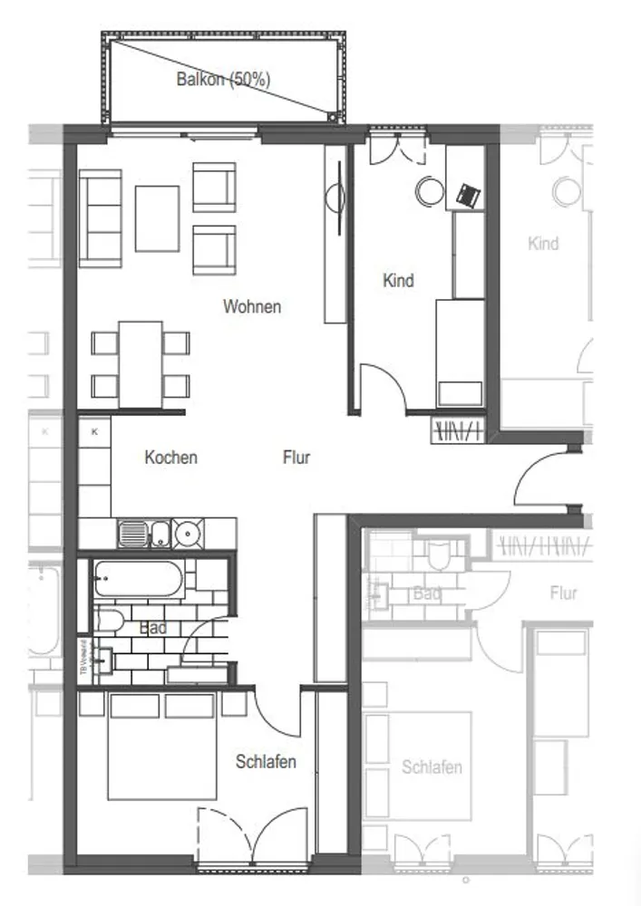 3 Zimmer Wohnung mit 86 m² in Dresden – Bild 6