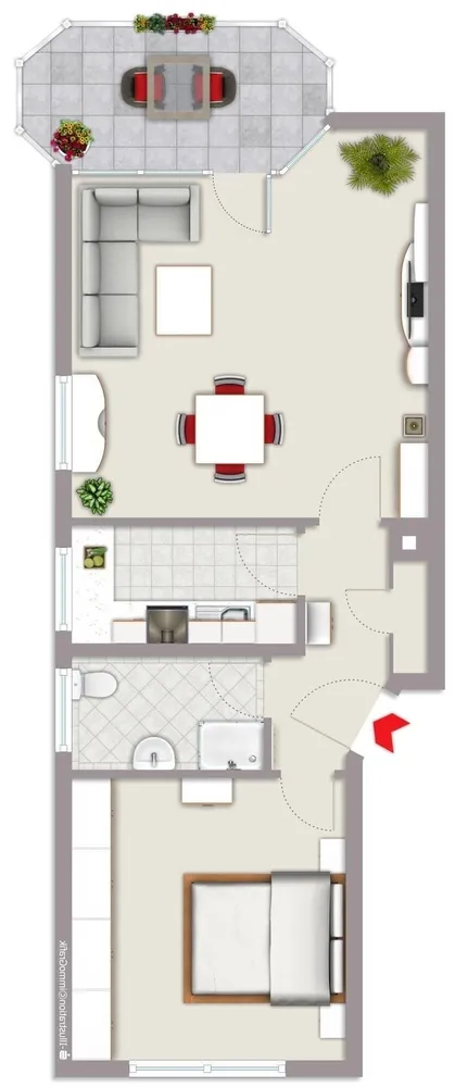 2 Zimmer Wohnung mit 55 m² in Stuttgart – Bild 8