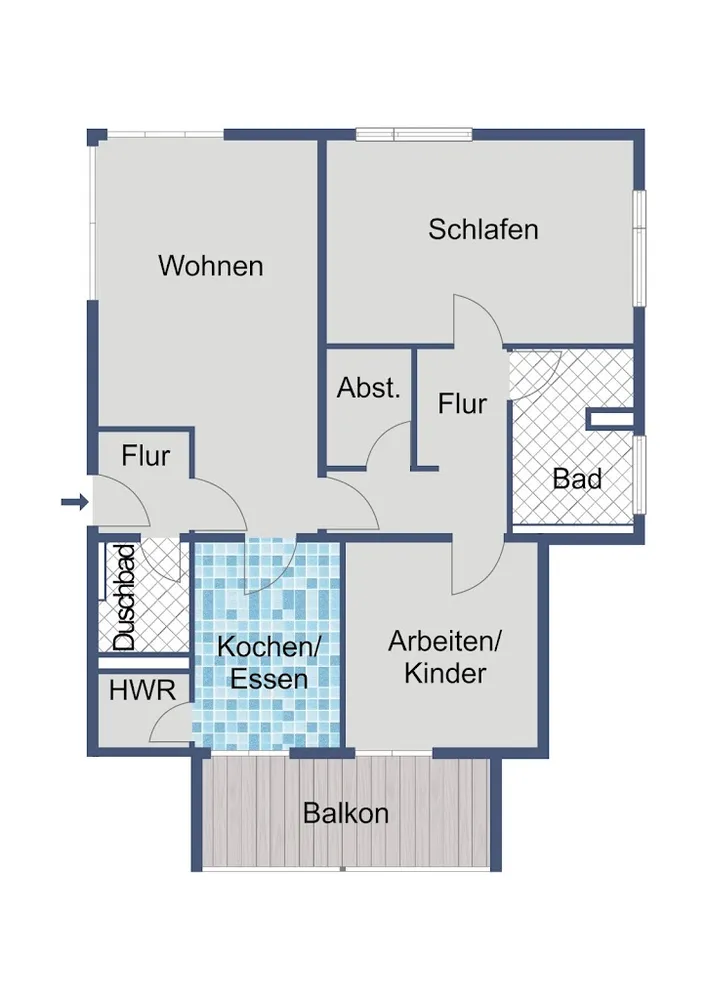 3 room apartment with 102 m² in Frankfurt am Main – Photo 3