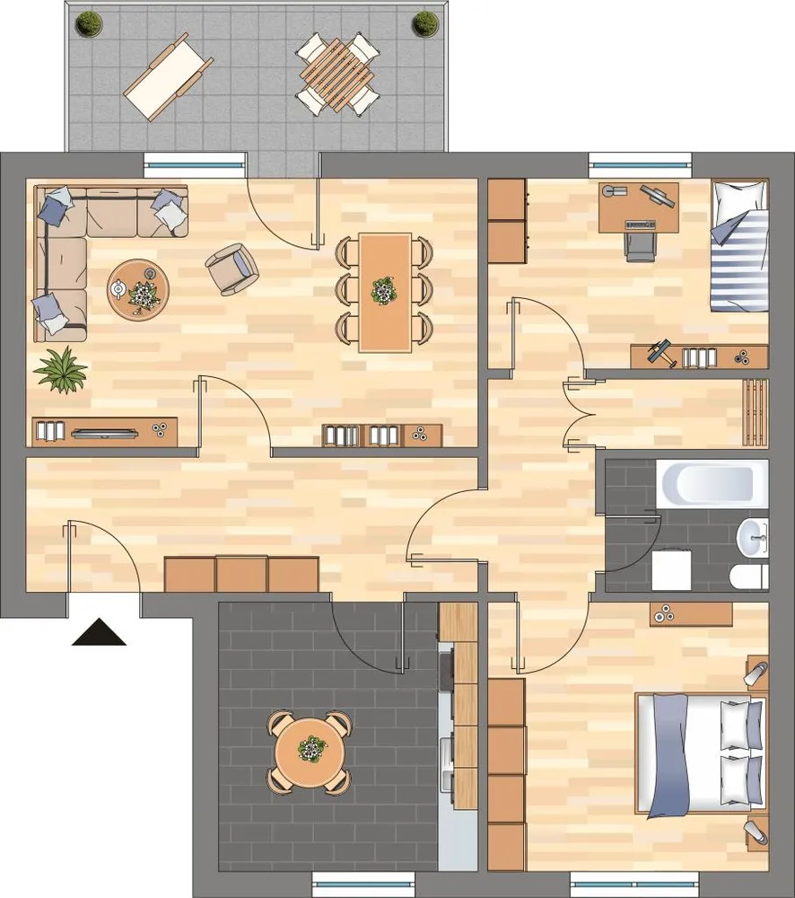 3 Zimmer Wohnung mit 71 m² in Hamm – Bild 4