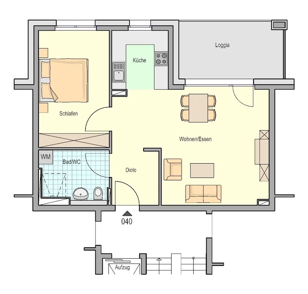 2 Zimmer Wohnung mit 62 m² in Stuttgart – Bild 2