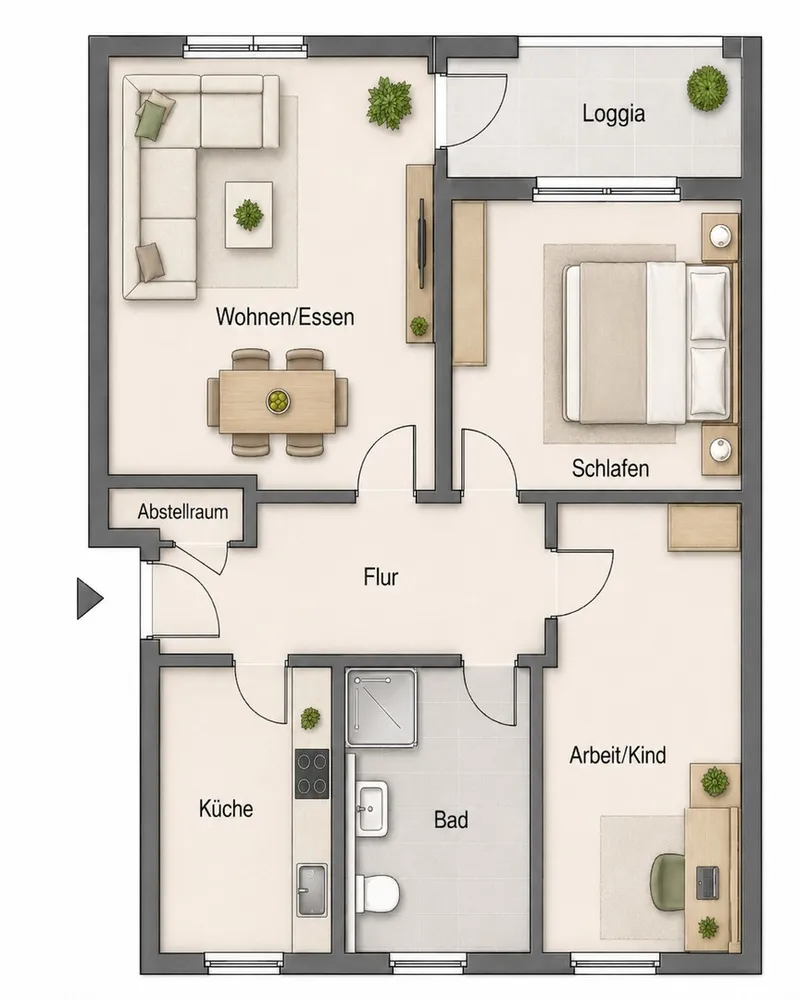 3 Zimmer Wohnung mit 70 m² in Mönchengladbach – Bild 11