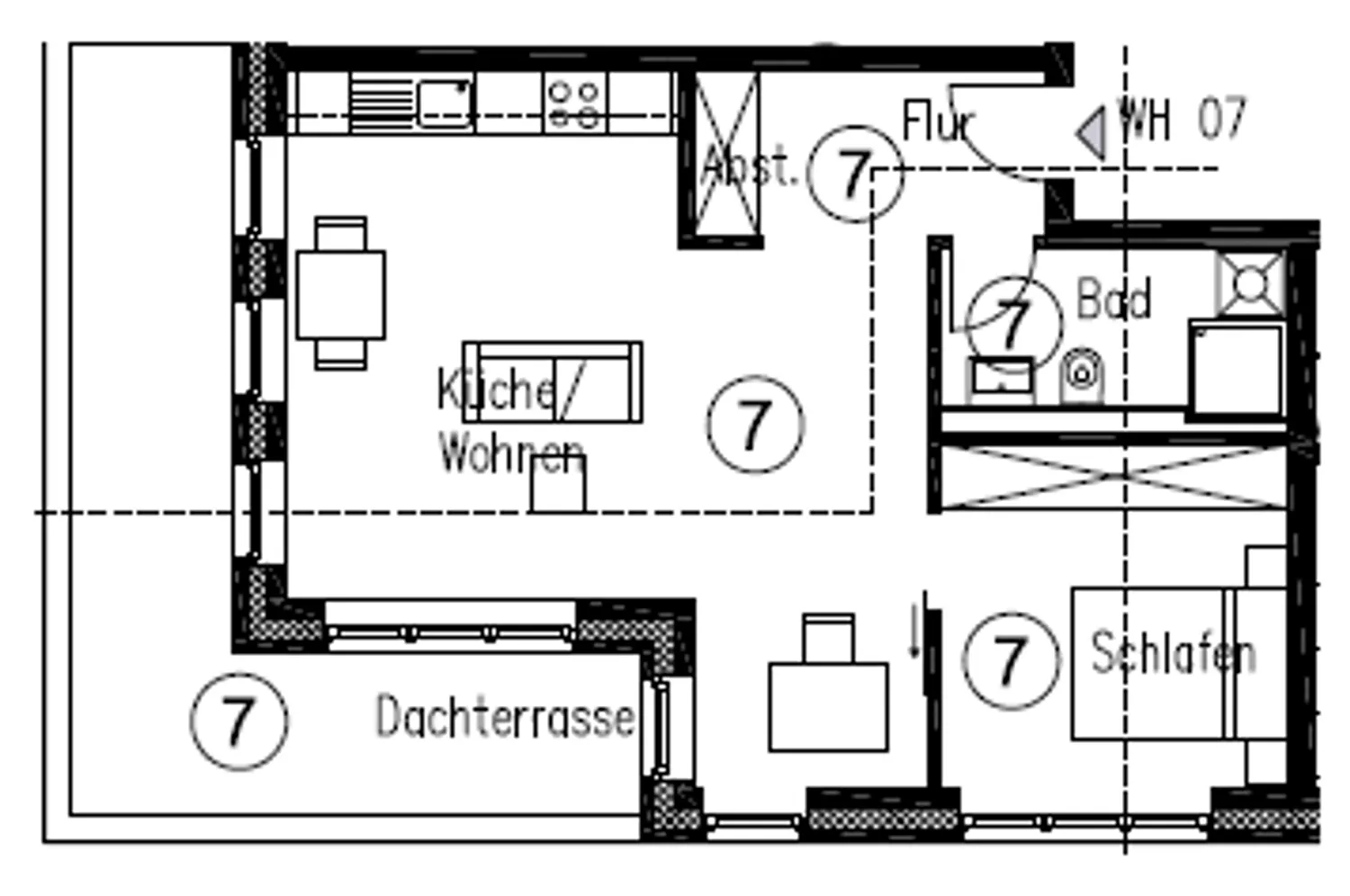 2 room apartment with 56 m² in Oldenburg – Photo 8