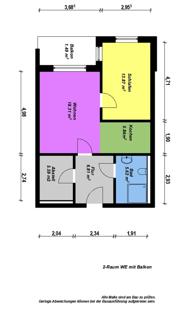 2 room apartment with 58 m² in Neubrandenburg – Photo 6