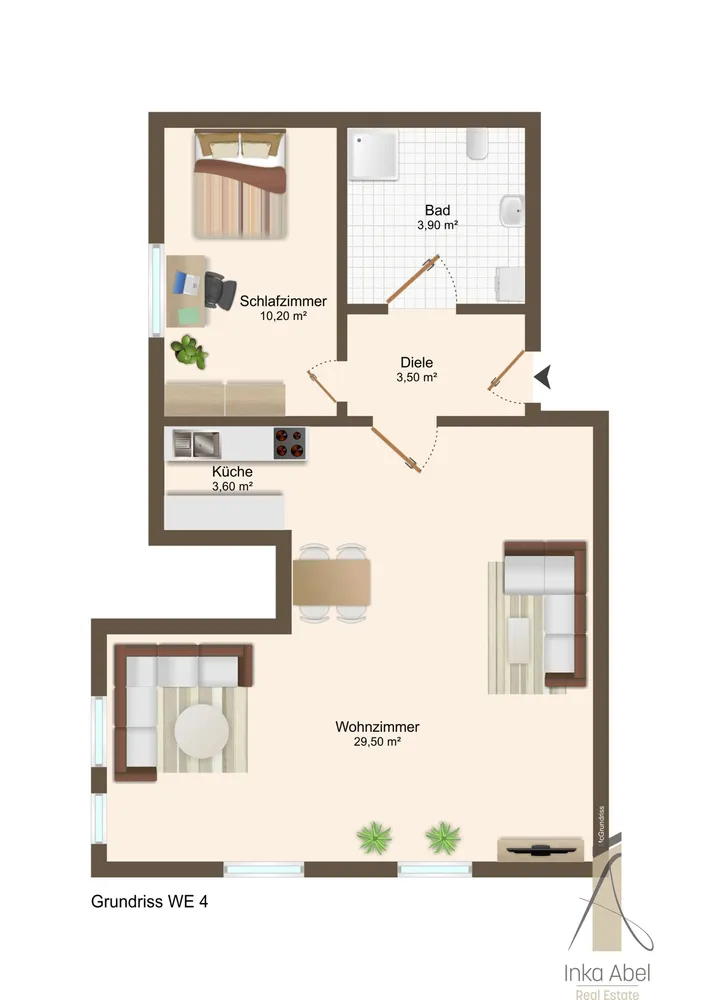 2 Zimmer Wohnung mit 50 m² in Magdeburg – Bild 6