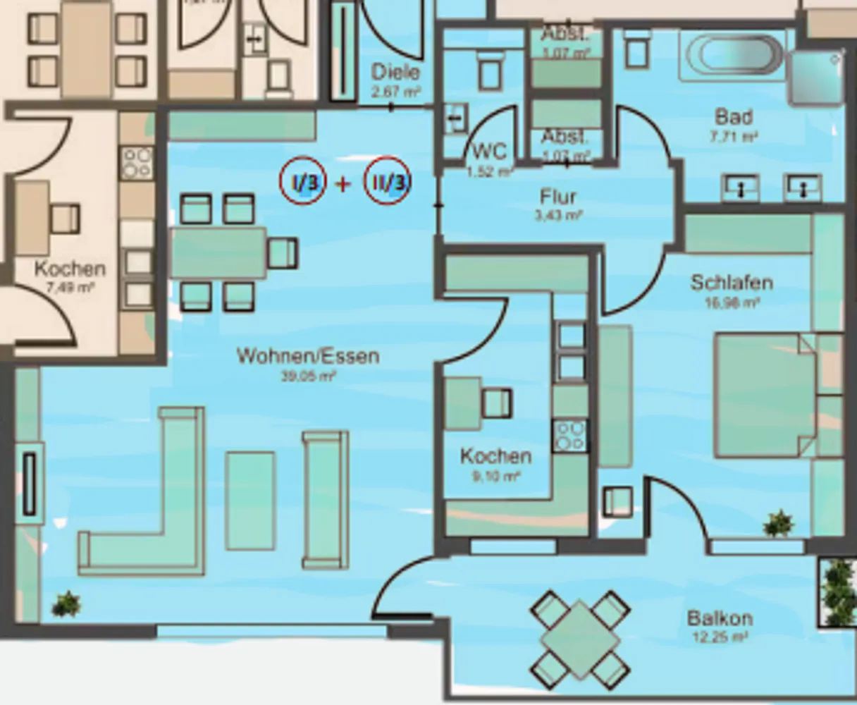 2 Zimmer Wohnung mit 85 m² in Baden-Baden – Bild 5
