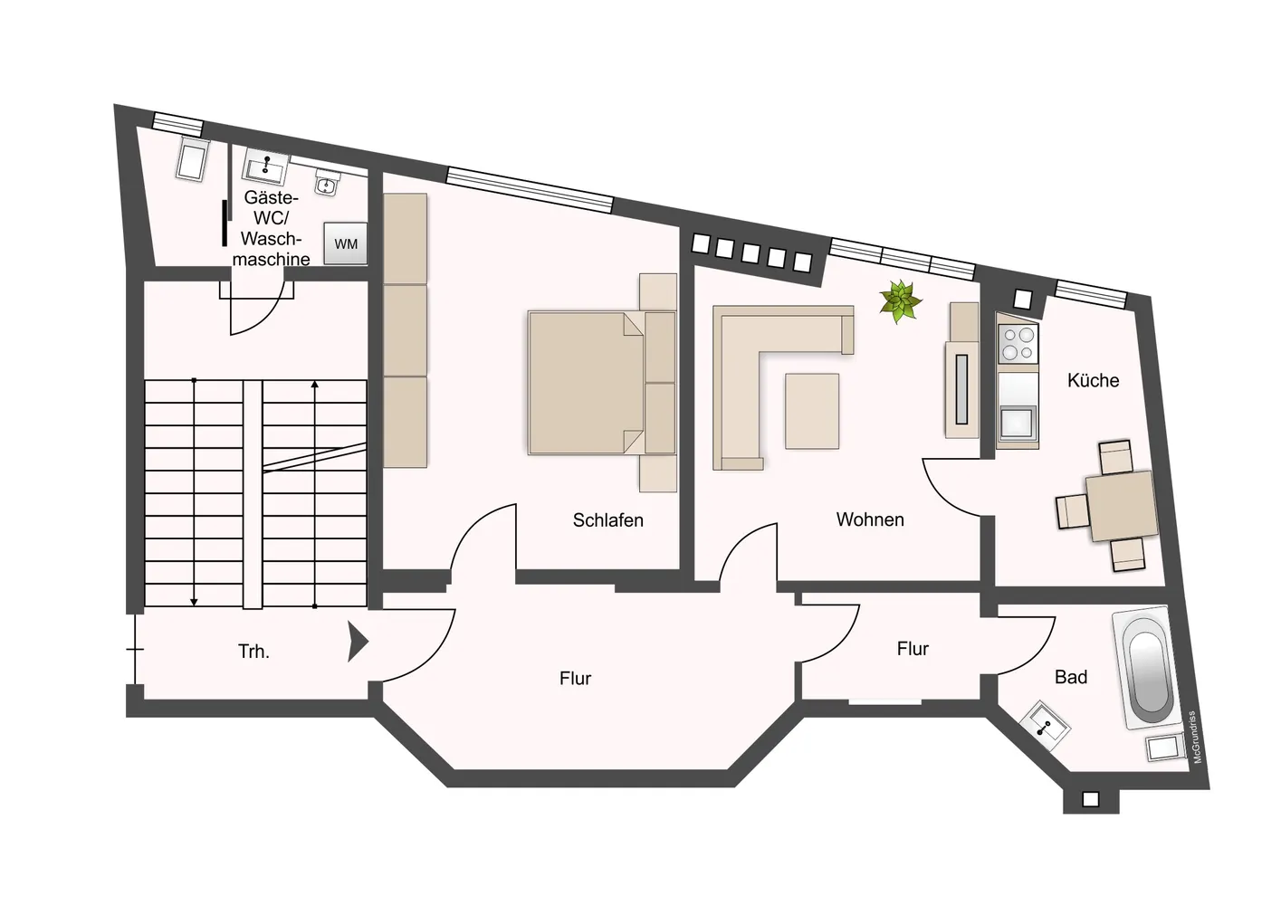2 Zimmer Wohnung mit 69 m² in Borna – Bild 5