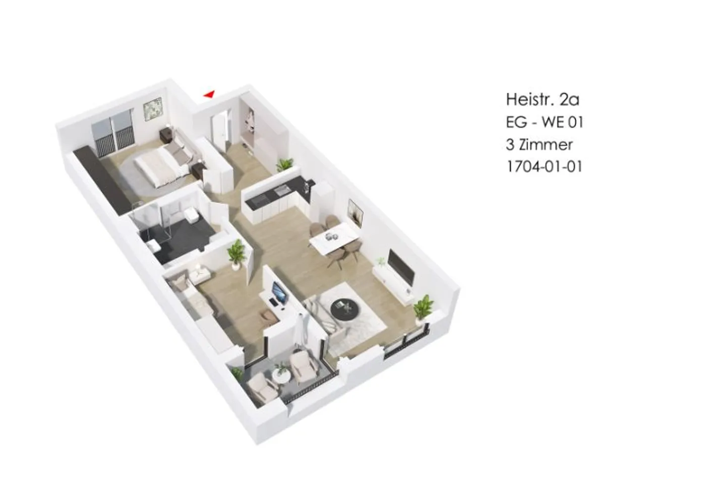 3 Zimmer Wohnung mit 84 m² in Gelsenkirchen – Bild 2