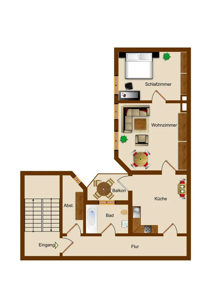 2 room apartment with 64 m² in Magdeburg – Photo 3