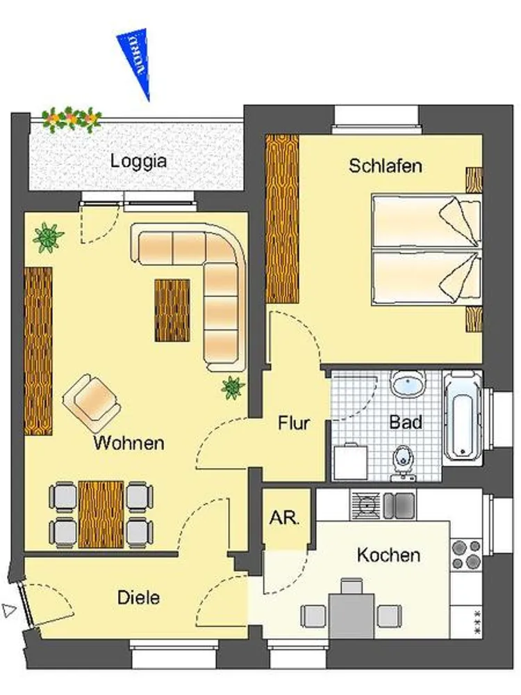 2 Zimmer Wohnung mit 66 m² in Lüdenscheid – Bild 2