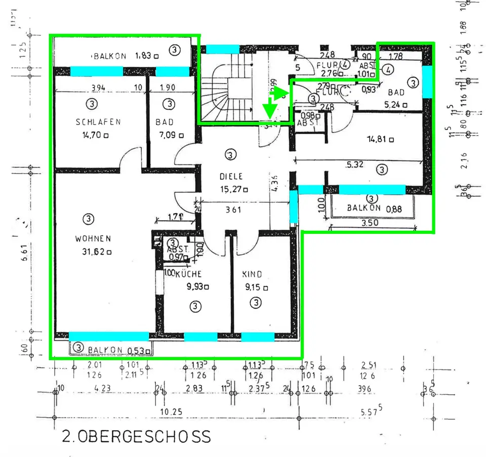 4 Zimmer Wohnung mit 116 m² in Moers – Bild 5