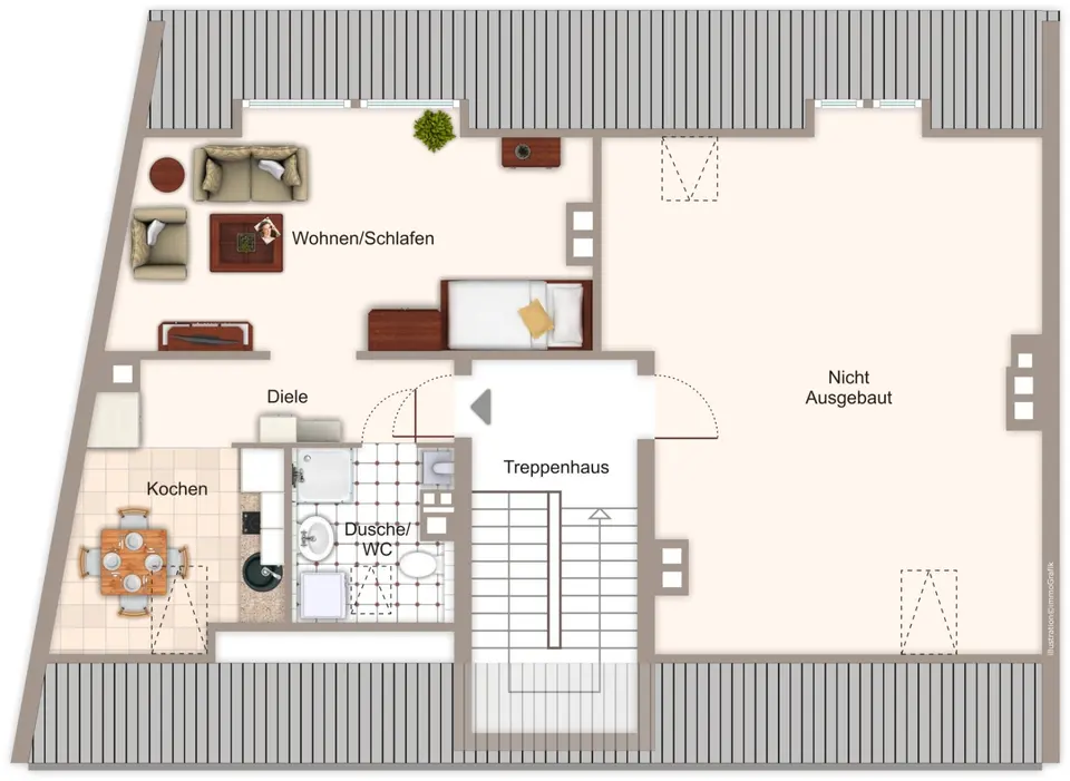 Studio mit 32 m² in Nürnberg – Bild 9