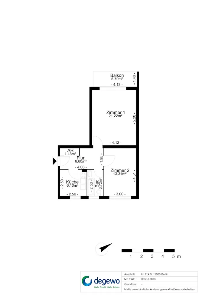 2 Zimmer Wohnung mit 55 m² in Berlin – Bild 9