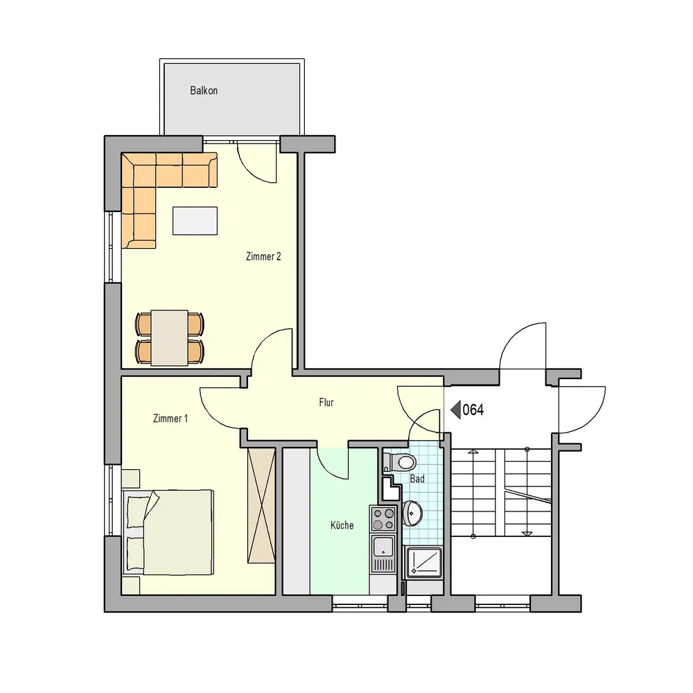 2 Zimmer Wohnung mit 52 m² in Stuttgart – Bild 2