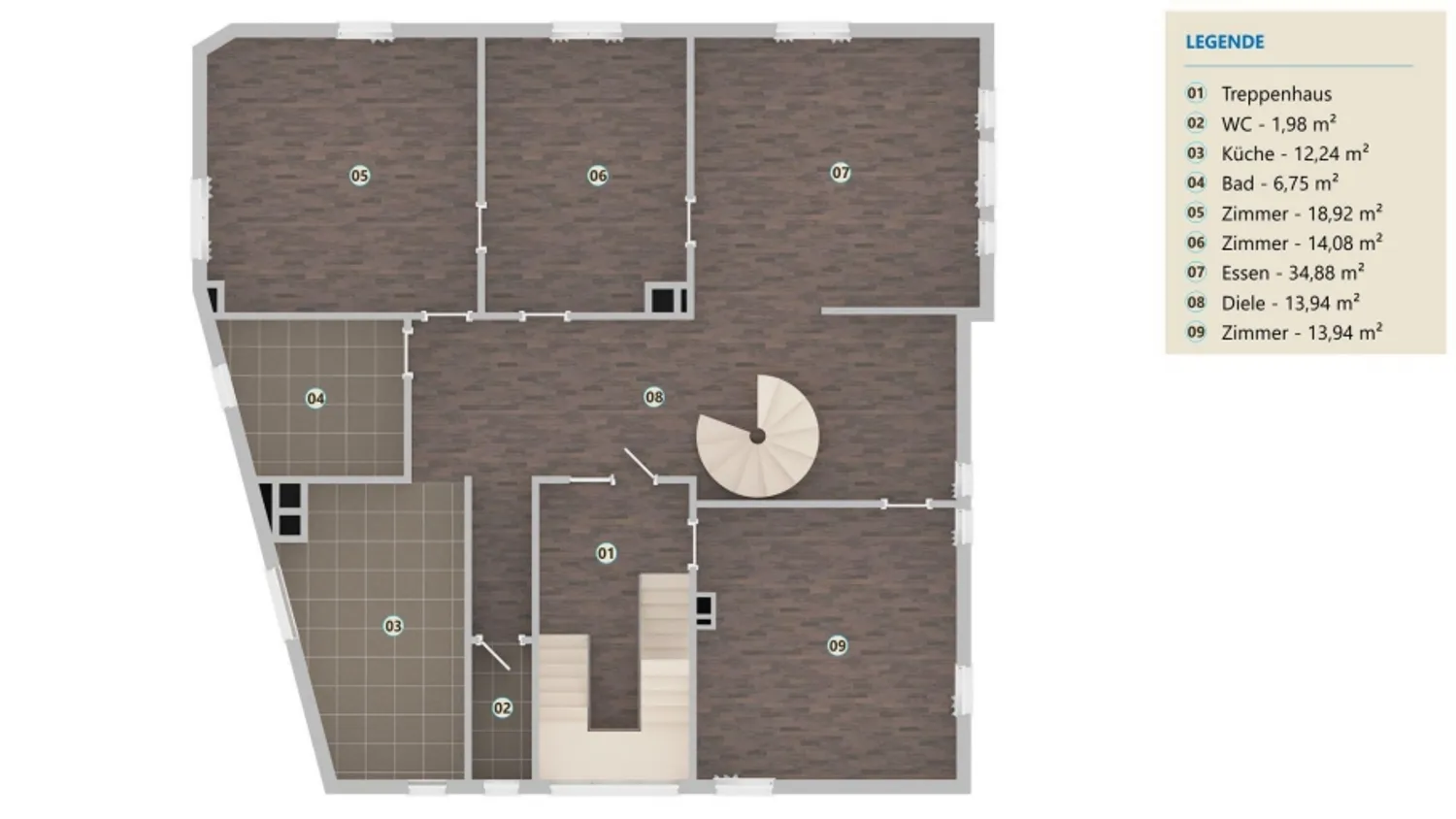 6 Zimmer Wohnung mit 200 m² in Stuttgart – Bild 2