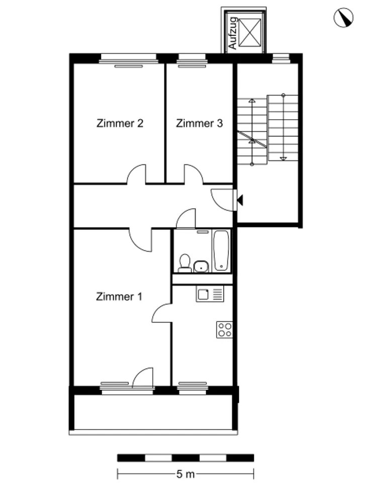 3 room apartment with 71 m² in Berlin – Photo 2