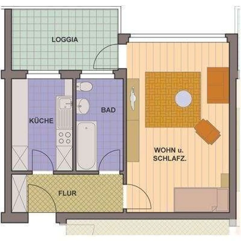 1 Zimmer Wohnung mit 44 m² in Hannover – Bild 11