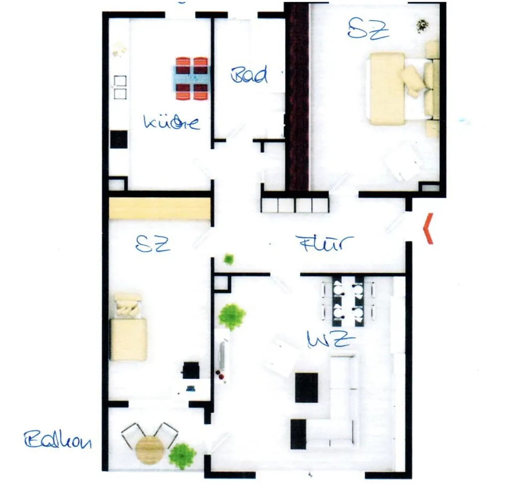 3 Zimmer Wohnung mit 75 m² in Wuppertal – Bild 2