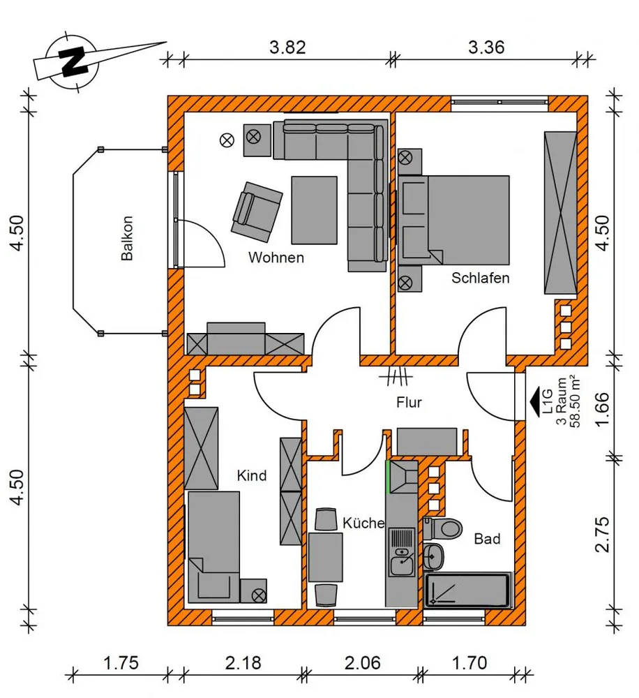 3 room apartment with 59 m² in Magdeburg – Photo 8