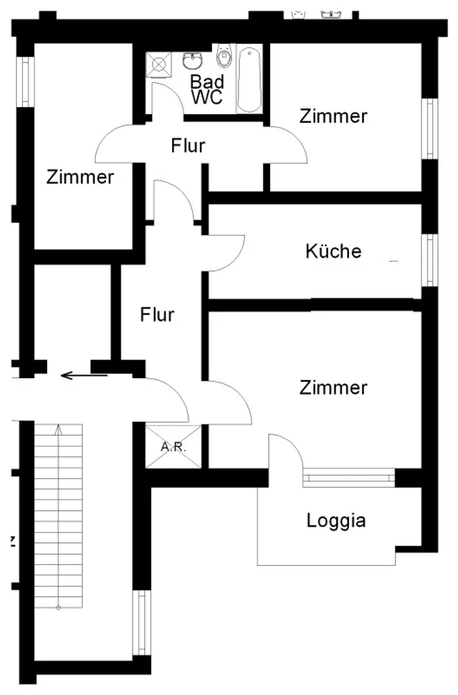 3 Zimmer Wohnung mit 77 m² in Osnabrück – Bild 2