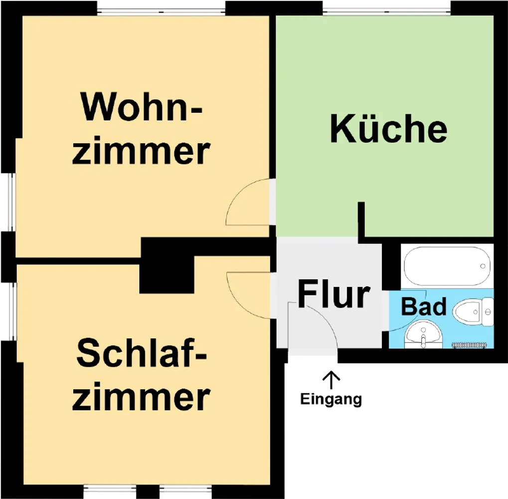 2 Zimmer Wohnung mit 54 m² in Meißen – Bild 8