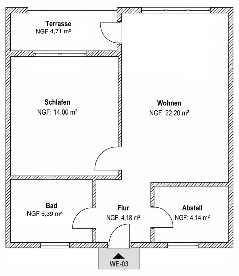 3 Zimmer Wohnung mit 52 m² in Königs Wusterhausen – Bild 4