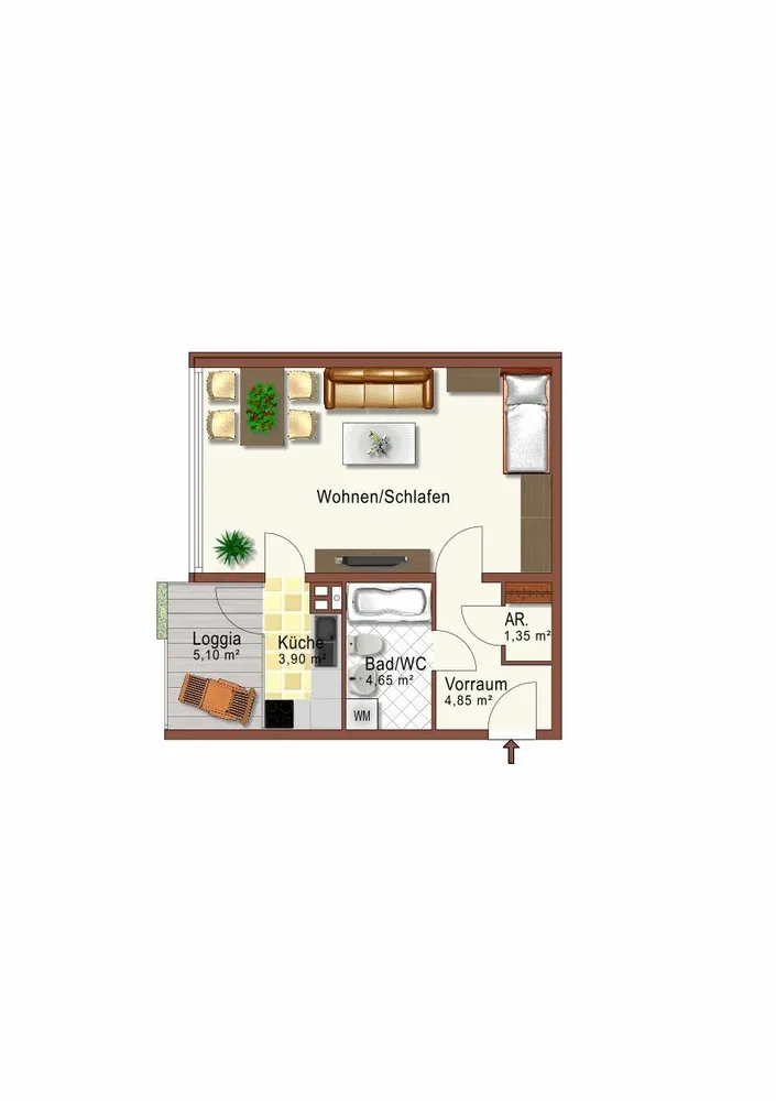 1 Zimmer Wohnung mit 41 m² in Dortmund – Bild 11