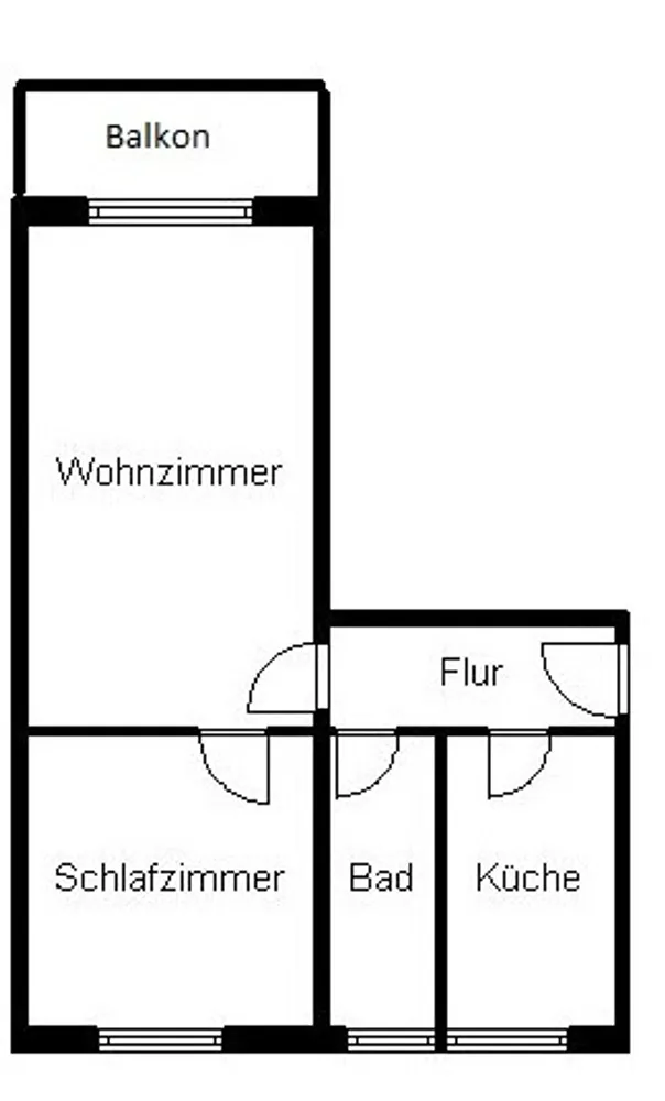 2 Zimmer Wohnung mit 51 m² in Halle (Saale) – Bild 2