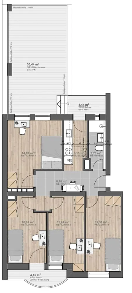 WG-Zimmer mit 11 m² in Nürnberg – Bild 7