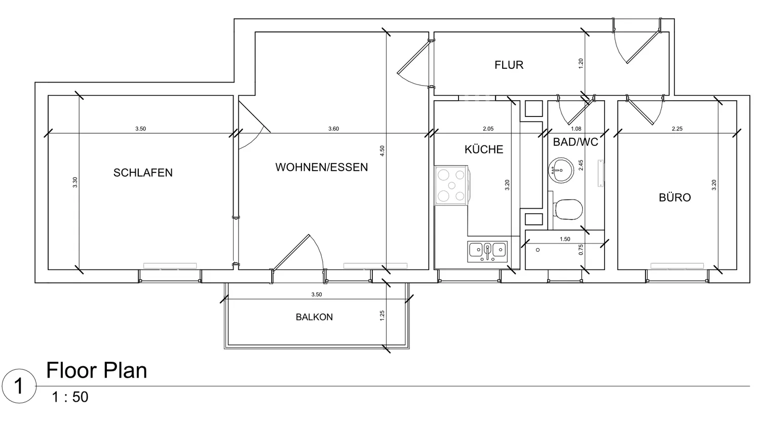 3 Zimmer Wohnung mit 55 m² in Stuttgart – Bild 2