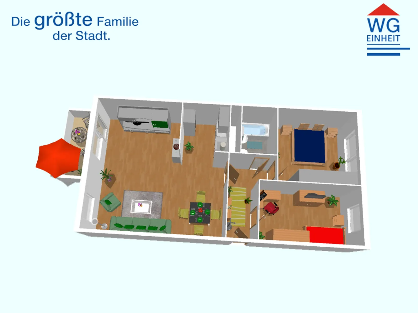 3 Zimmer Wohnung mit 68 m² in Chemnitz – Bild 2