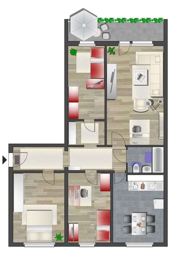 4 Zimmer Wohnung mit 91 m² in Chemnitz – Bild 6